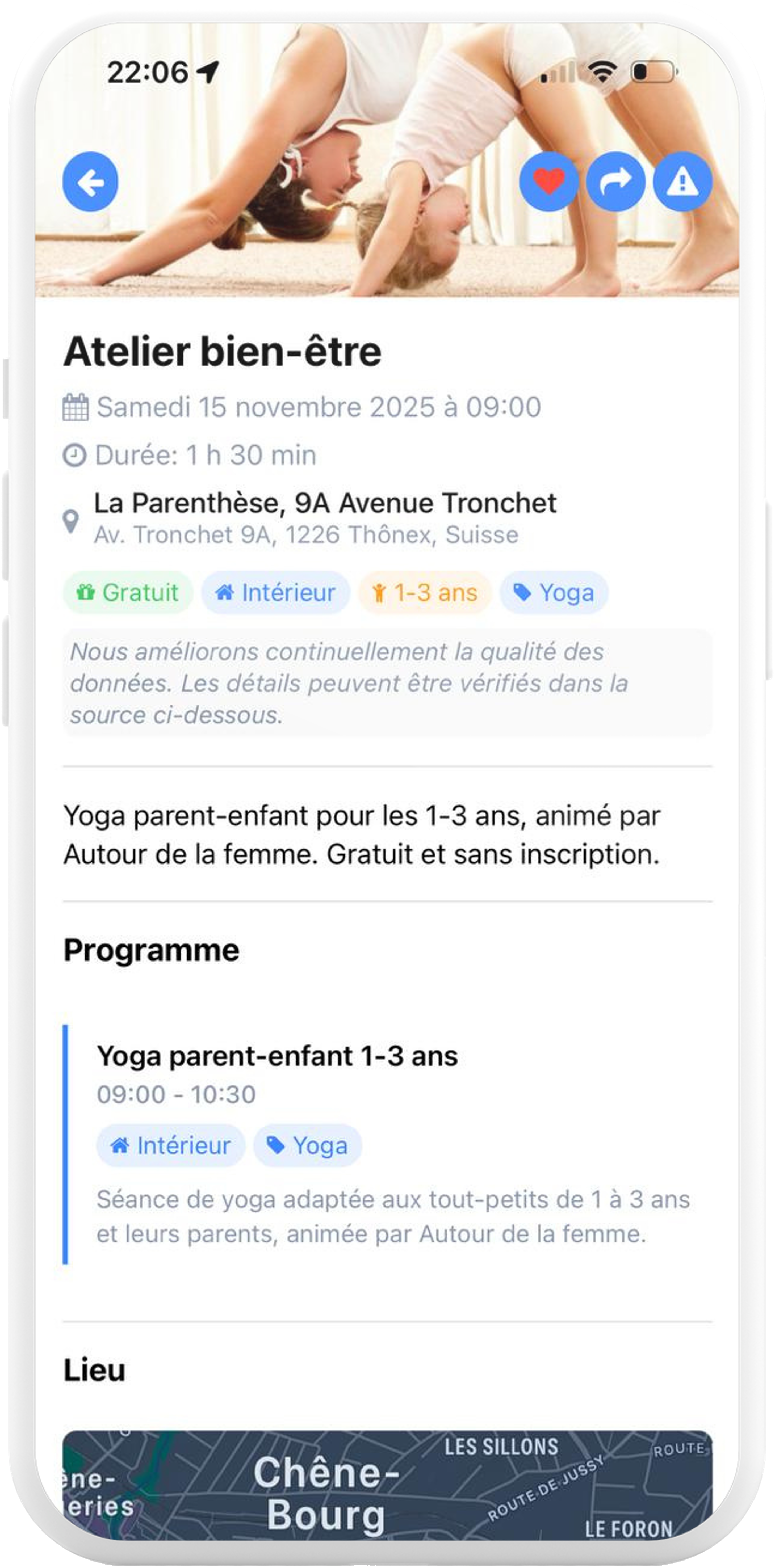 View activities details